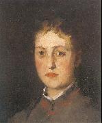 Leibl, Wilhelm Portrait of Lina Kirchdorffer oil painting